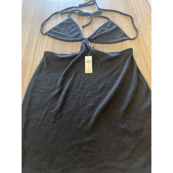 By Anthropologie Black Cutout Mini‎ Dress Size Medium MSRP $78 NWT - Picture 5 of 11